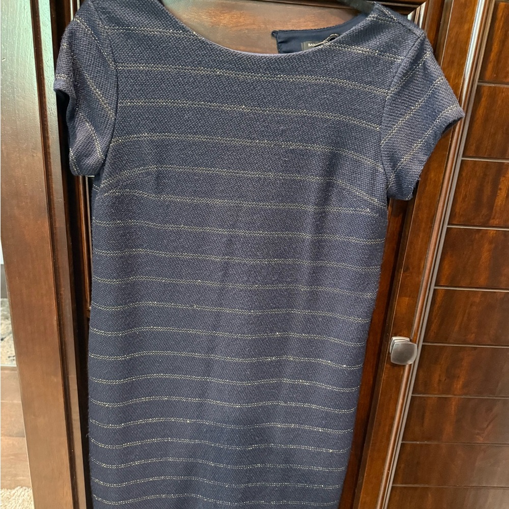 Banana Republic Navy and Gold Mini Dress